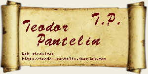 Teodor Pantelin vizit kartica